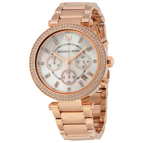 michael kors rose gold big face watch|rose gold mk watch women's.